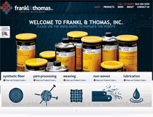 Tablet Screenshot of frankl-thomas.com